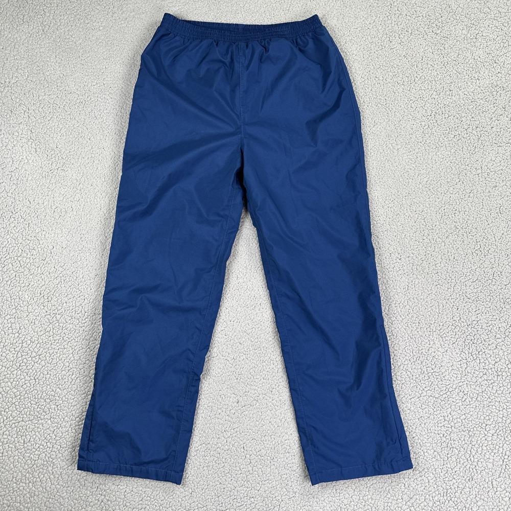 VTG Eddie Bauer Gore-Tex Waterproof Pants Men‎ Medium Blue Ankle Zip Lined